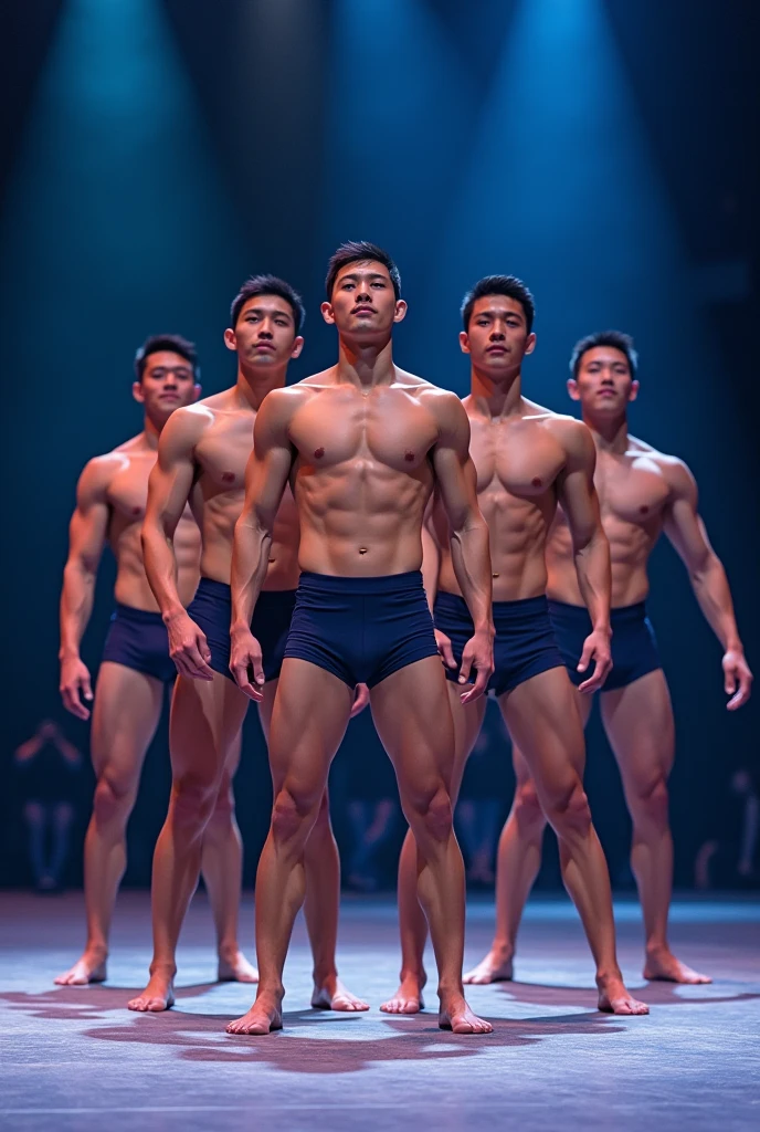 male新体操、male、Asian、Clothes available、5group of people、group、More than one person、16K,Beautiful eyes