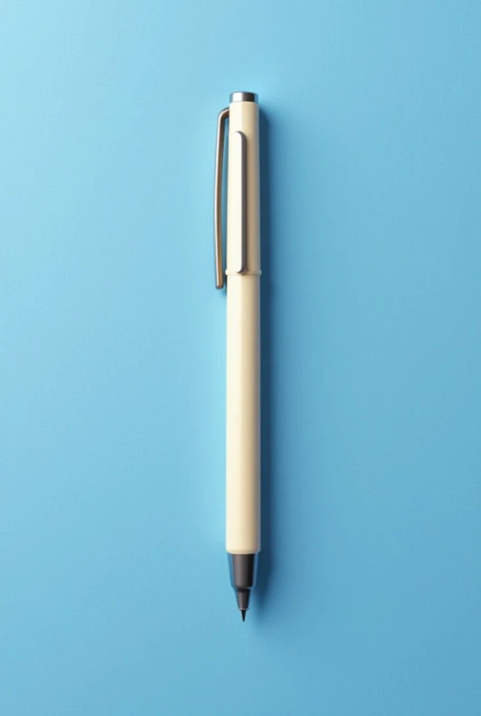 thin pen, cream-colored, a little darker, on a blue background with a paper texture, MOCKUP