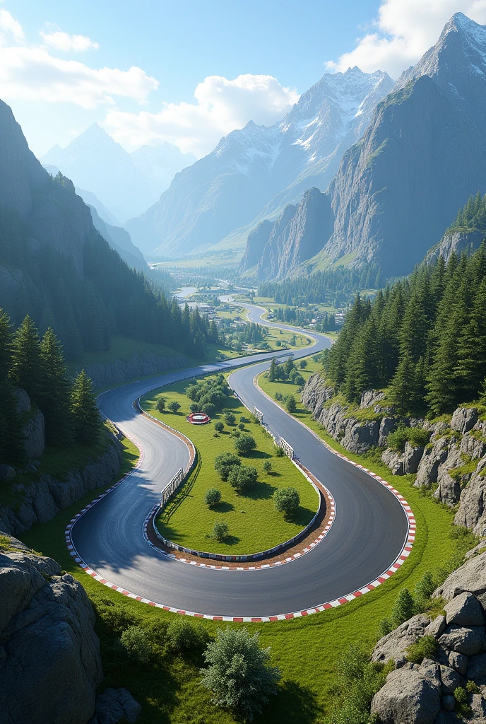 Create a race track for 3D game just the race track