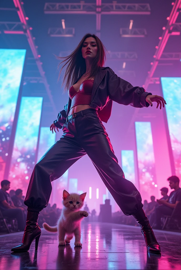 Live Performance Venues Dress like a KPOP idol kitten upright