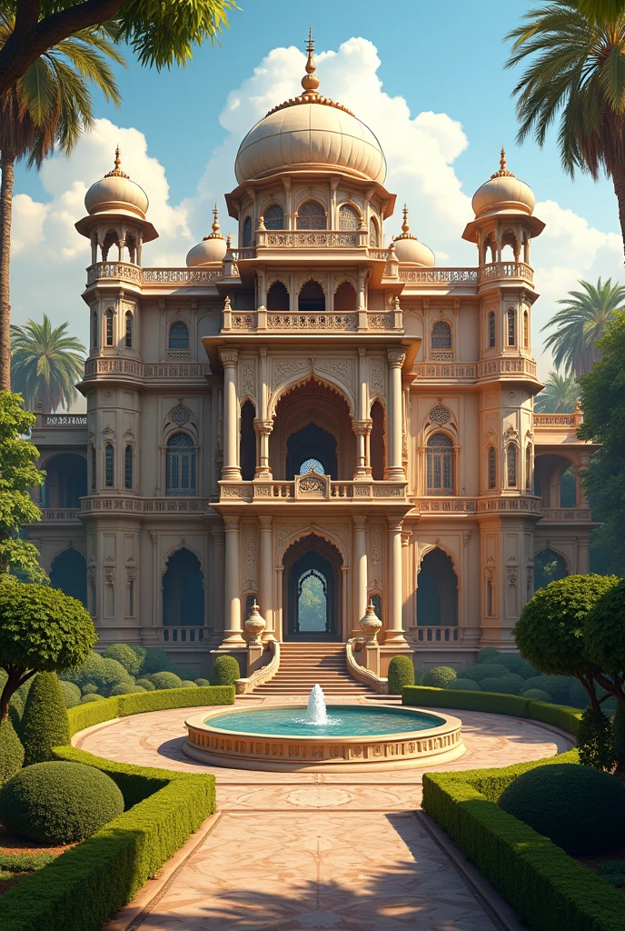 महेश सिंह की हवेली: हवेली के विशाल गेट, शानदार बगीचे और महल जैसा वास्तुकला। अंदर सुख-सुविधाओं से भरा एक शानदार जीवन।
