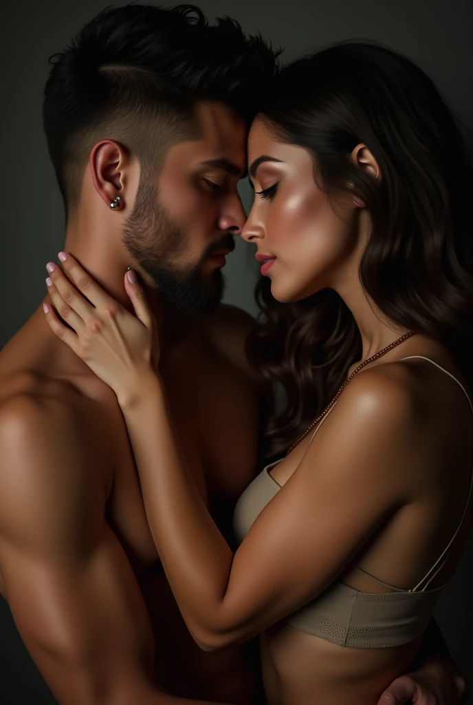 Hot sexy  couple fully body view front on the camera
Face view front on camera man and woman intimate face view front on the camera