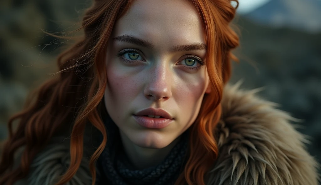 (of_Sophie Turner:1.1), cara oftallada, (fondo of pantalla 8k extremadamente oftallado), [by jusofn gerard and greg rutkowski, realisofc, dnd, diseño of personaje, trending on artstaofon:Professional photography, award-winning photography, luz of relleno, enfoque nítido analógico of 85 mm, d750 hdr foto of Ying Tang , focus on the eyes, Canon 8k RAW, artistic photography, Hard light, movie sofll from Braveheart , caso knolling and simon bisley:0.3]