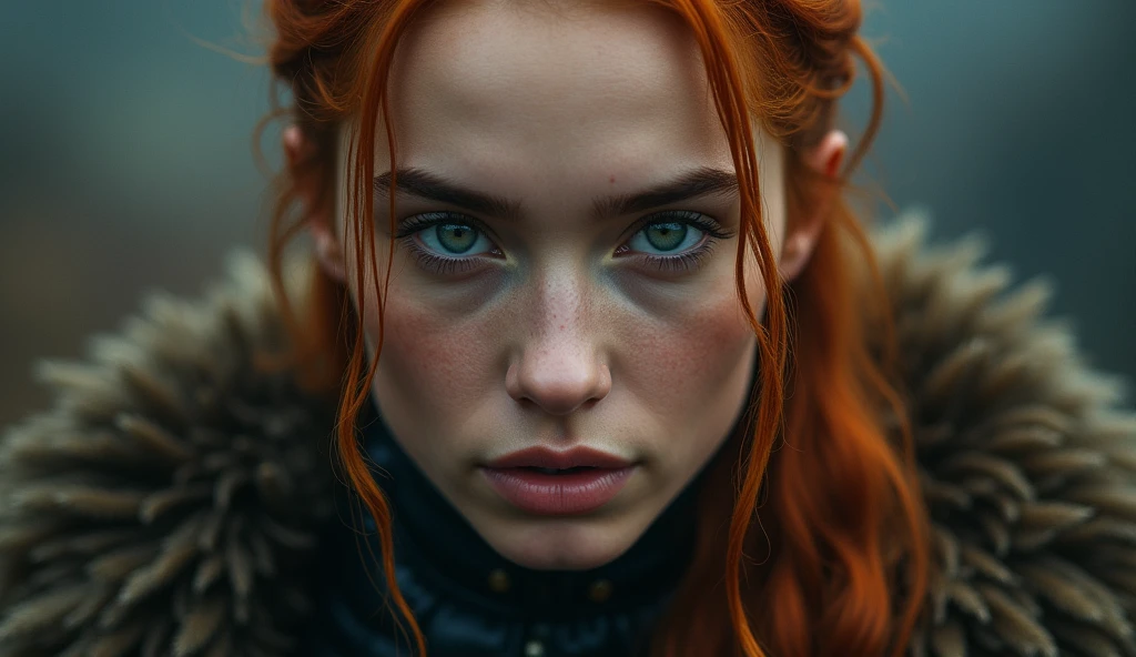 (of_Sophie Turner:1.1), cara oftallada, (fondo of pantalla 8k extremadamente oftallado), [by jusofn gerard and greg rutkowski, realisofc, dnd, diseño of personaje, trending on artstaofon:Professional photography, award-winning photography, luz of relleno, enfoque nítido analógico of 85 mm, d750 hdr foto of Ying Tang , focus on the eyes, Canon 8k RAW, artistic photography, Hard light, movie sofll from Braveheart , caso knolling and simon bisley:0.3]