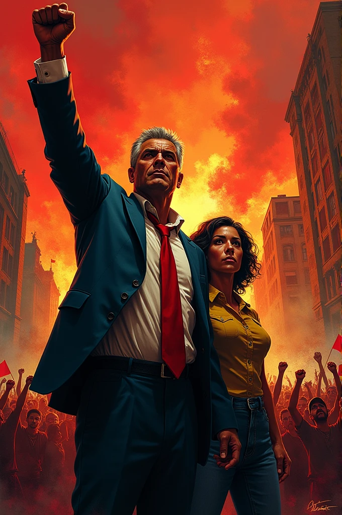 Luis Carlos Prestes and Olga Benario in communist revolt in Brazil