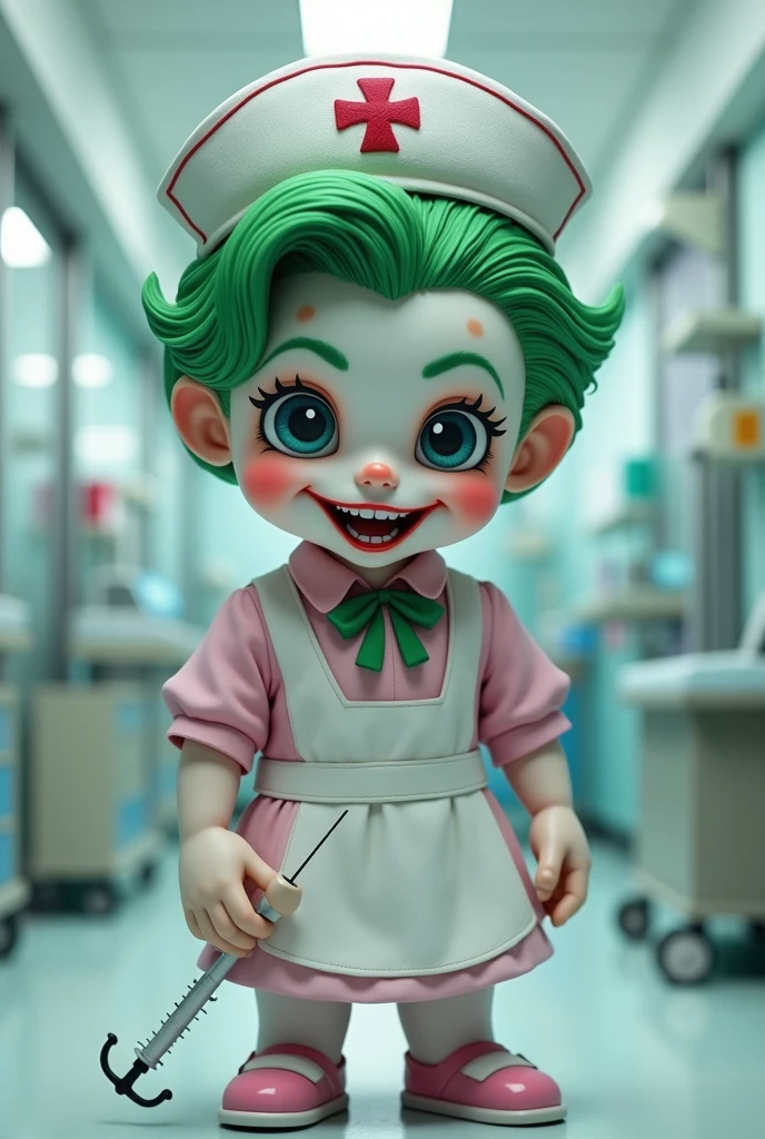 Joker in cute nurse outfit

