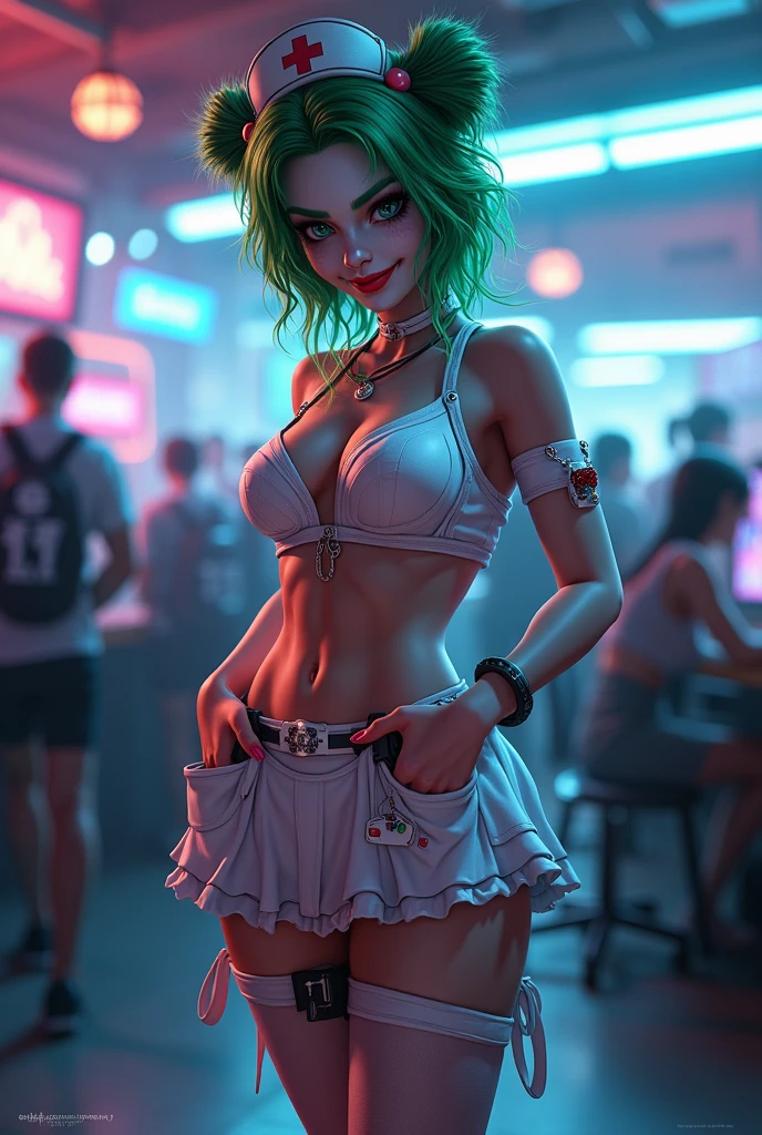 Joker in e-sports nurse outfit