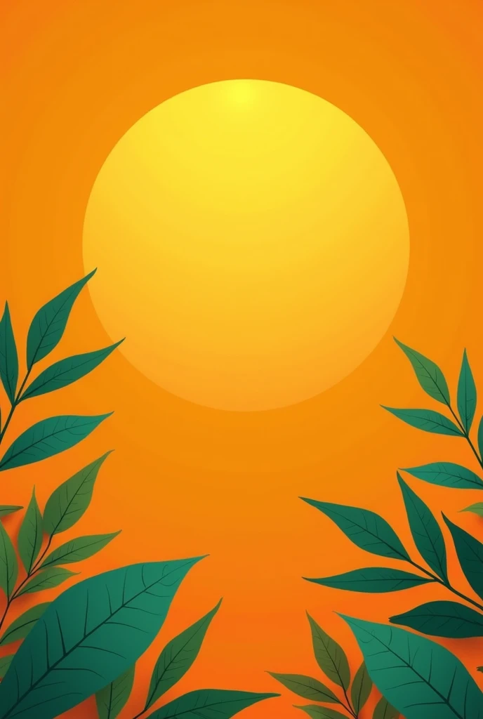 Generate a simple but beautiful invitation card with the orange and green color palette for a company
