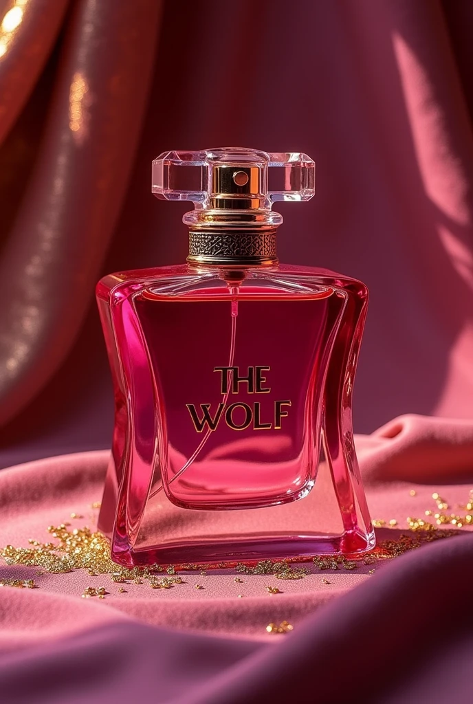 a perfume that has the name the wolf, that the design is extravagant and pink 


