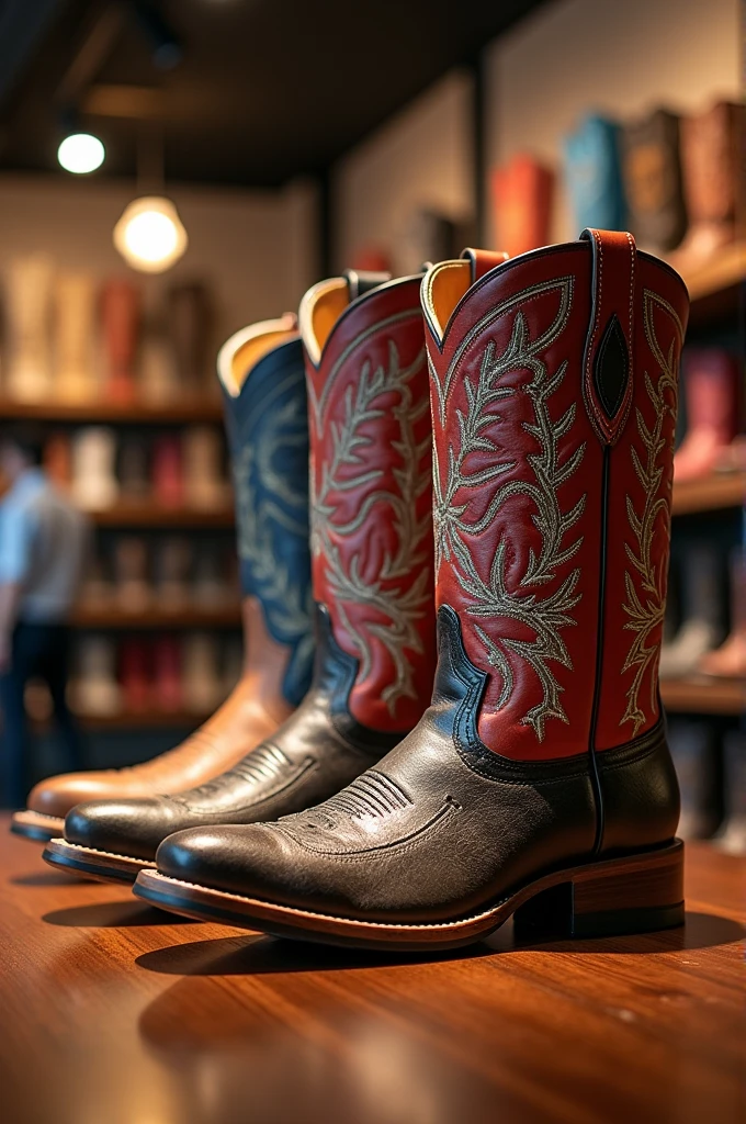 A cowboy boot boutique