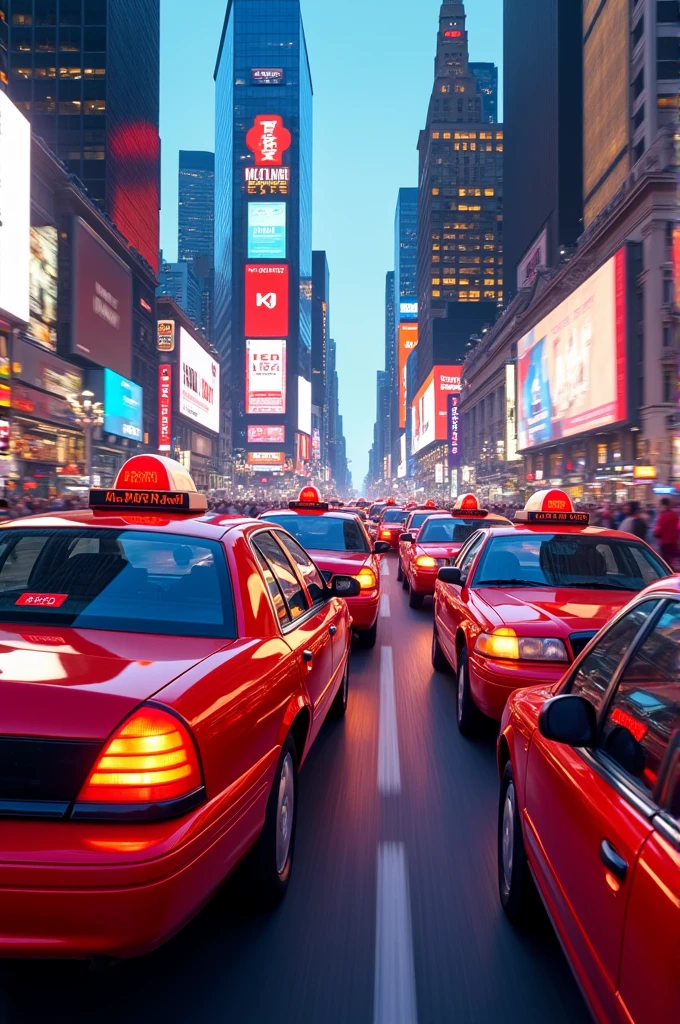 Red taxis