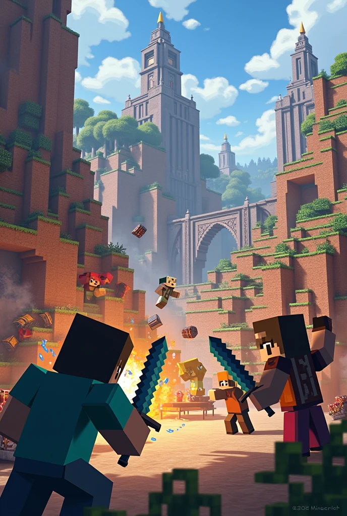 An image of bed wars Minecraft