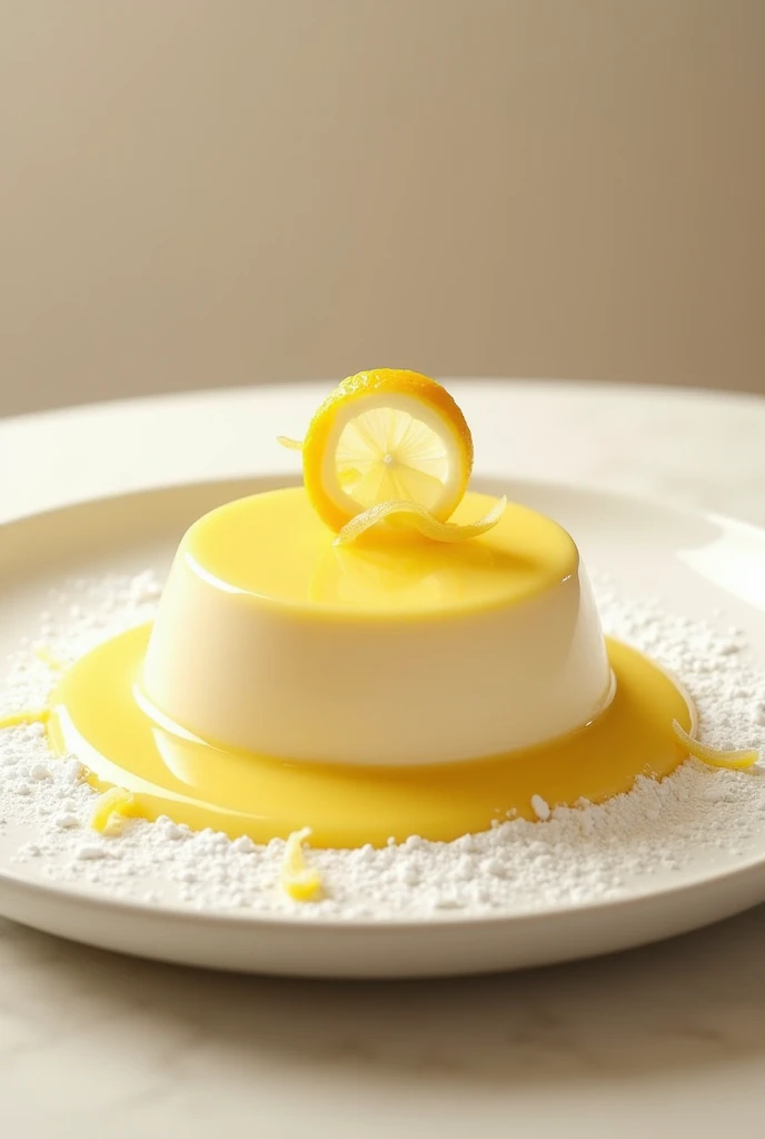 lemon marquise, food, presentation.