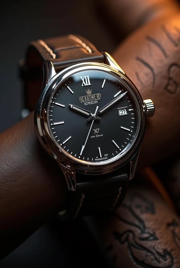 Make an premium watch with company name hmt with a design of a cr7 and watch price worth 8 cr