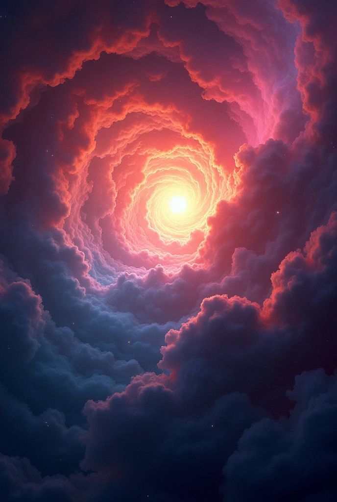 Stellar Birth in a Nebula: A massive, colorful nebula filled with swirling clouds of gas and dust, glowing in vibrant hues of red, blue, and purple. In the center, a new star is forming, with bright light emanating from the core, illuminating the surrounding clouds black colour