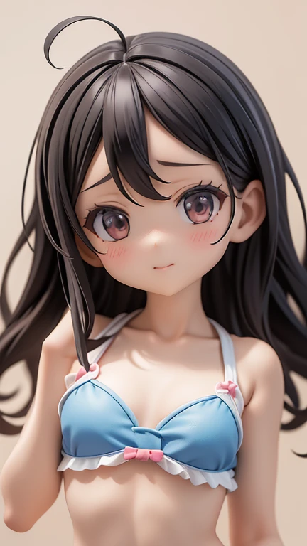 Swimwear、セパレートSwimwear、Girl、Girl、Mini character、Primary school students、small、Black Hair,、The forehead is visible、Forehead、whole body、
