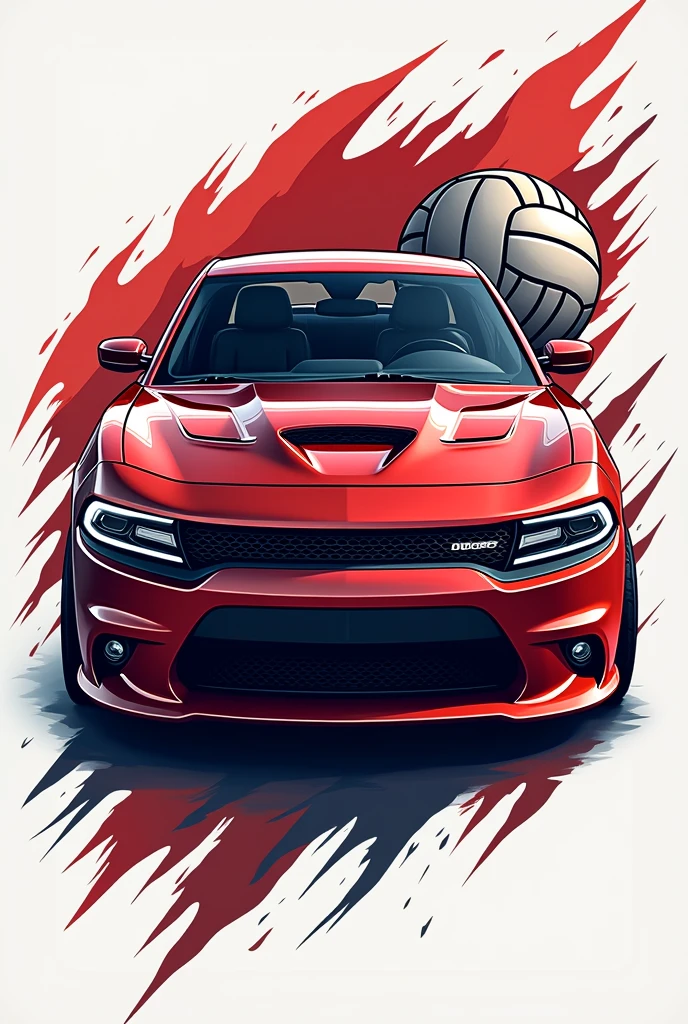 Logo for a Volleyball team
Name: MP-LB
Include a Volleyball ball,
Include a dodge charger