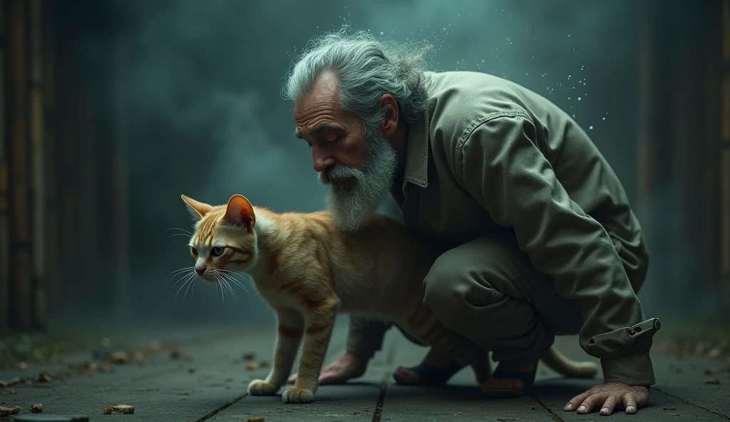 one  men, turn into a cat 