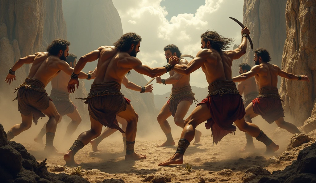 biblical story children of eve warriors 

