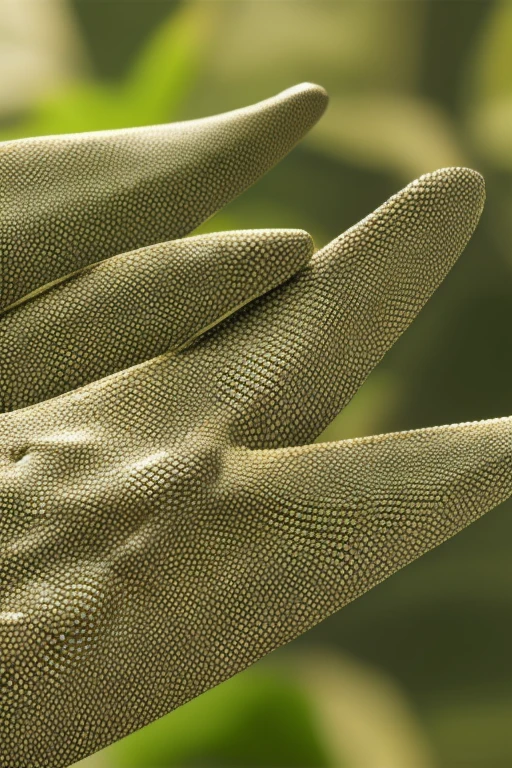 human glove inspired by the texture of a gecko&#39;s paw