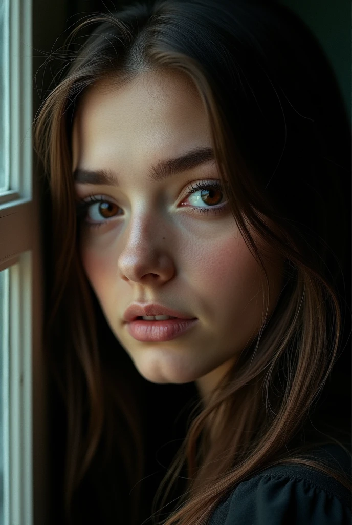 (absurd quality,16k,highres), ultra details,UHD,(photorealistic Realism 16K Quality), ultra-detailed, UHD, (ultra absurd quality, extremely detailed detail, hyper resolution, clear sharp focus, not blurry, Realistic brown_eyes:1.35), (perfect dark_eyeshadows),Depth of field, cinematic light, Lens flare, dslr, best high quality soft lighting, sharp focus captured by Fujifilm XT3, f 5.6, in a dramatic lighting, Ukrainian girl 2