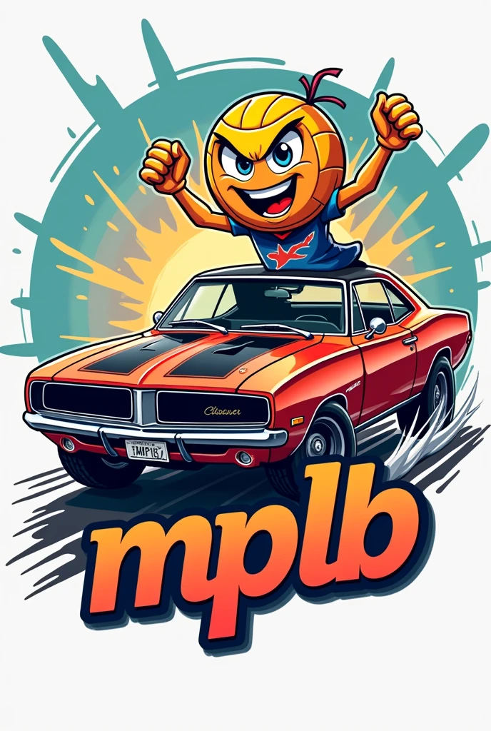Cartoon Logo
Include "MPLB"
Include a Volleyball ball,
Include a dodge charger