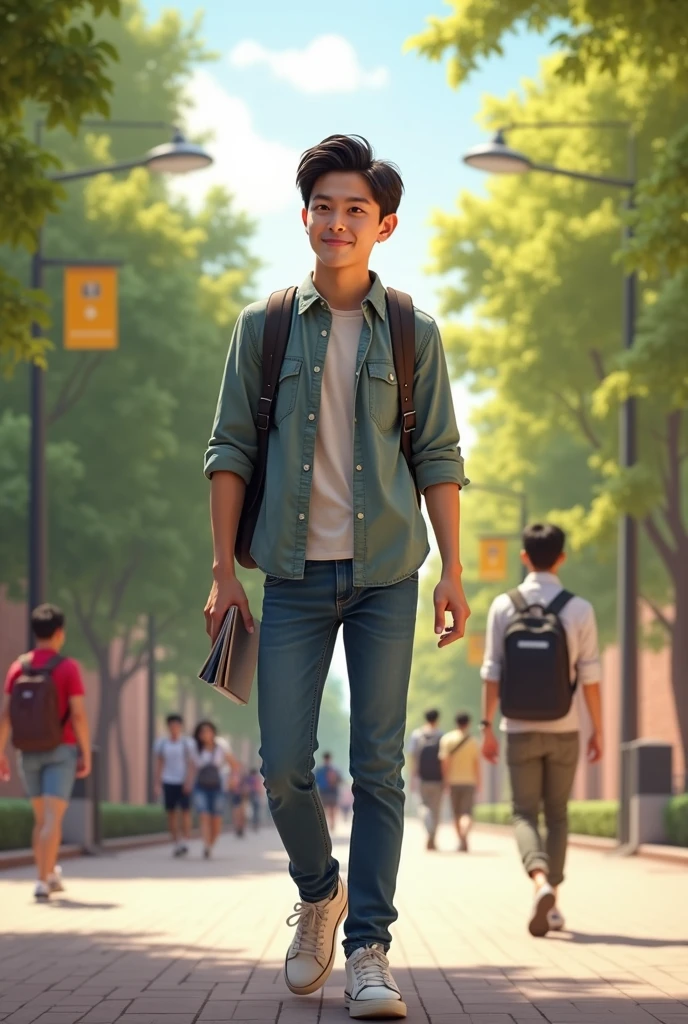 Korean boy with grand in college station