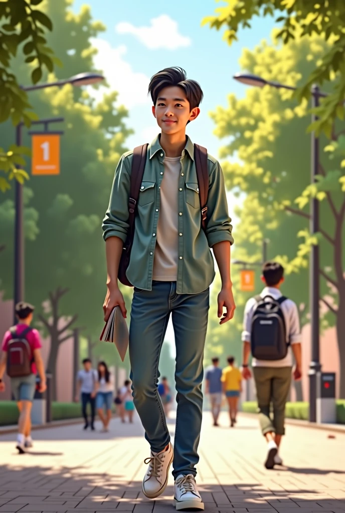 Korean boy with grand in college station