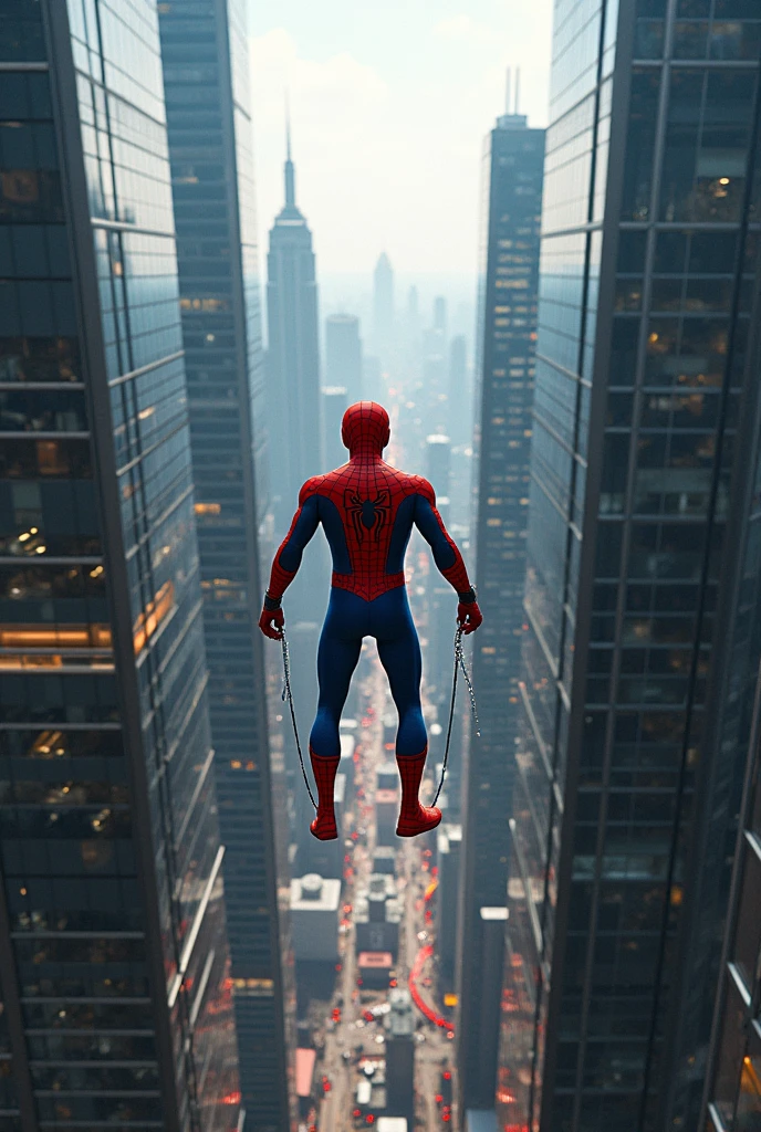 Ecrire " Lyam". Spiderman tourne un film qui s'appelle "Lyam" il est dans les grattes ciel. Ecrire : LYAM