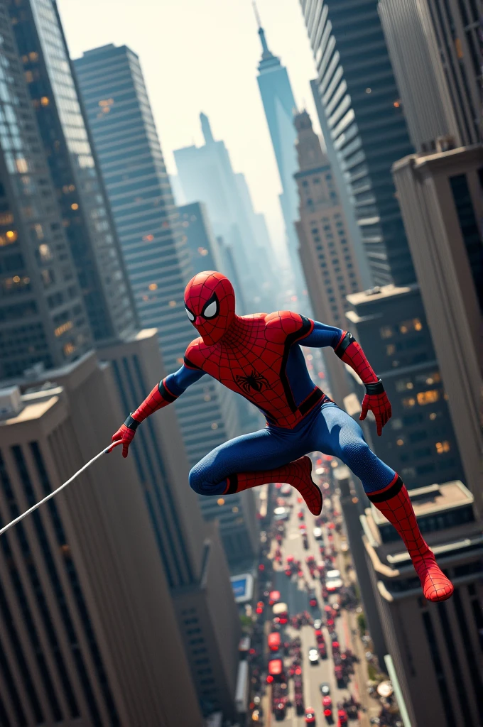 Ecrire " LYAM". Spiderman tourne un film qui s'appelle "LYAM"  il est dans les grattes ciel. Ecrire : LYAM