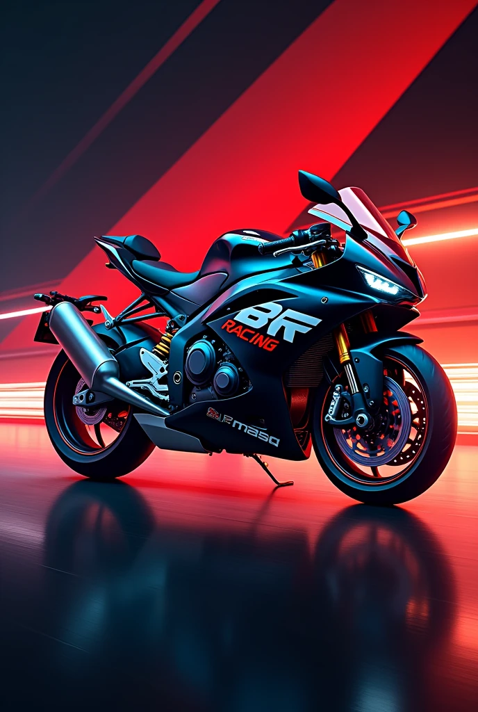 crie uma foto de capa com o nome BRF Racing, related to motorcycle parts