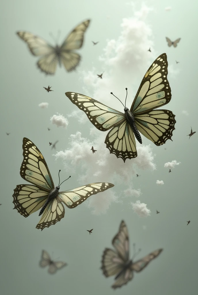 Butterflies with Wings Made of Banknotes and White Powder: Butterflies flying with wings made of dollar bills and white powder (subtly alluding to cocaine). Butterflies represent the fragility of life and the quick money that comes with drug trafficking., while the white powder suggests the devastating consequences.