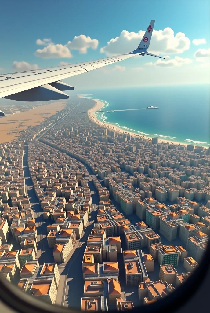 Casablanca,View from above in the plane

 realistic, true, as it is, details