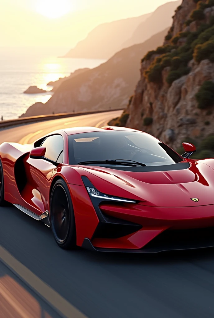 A red car