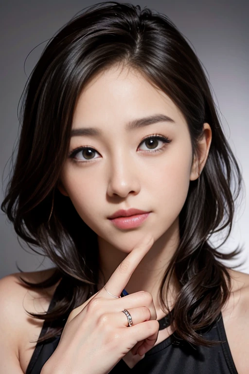 Mark Iplier, Half Korean, Half German, Heart shaped face, Curly medium length hair, Portraiture, YouTube Videos, Realistic, photograph, Ring lighting, Ring lighting, Every week 1