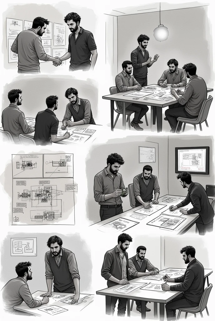 Storyboard creation for pre shooting of film making