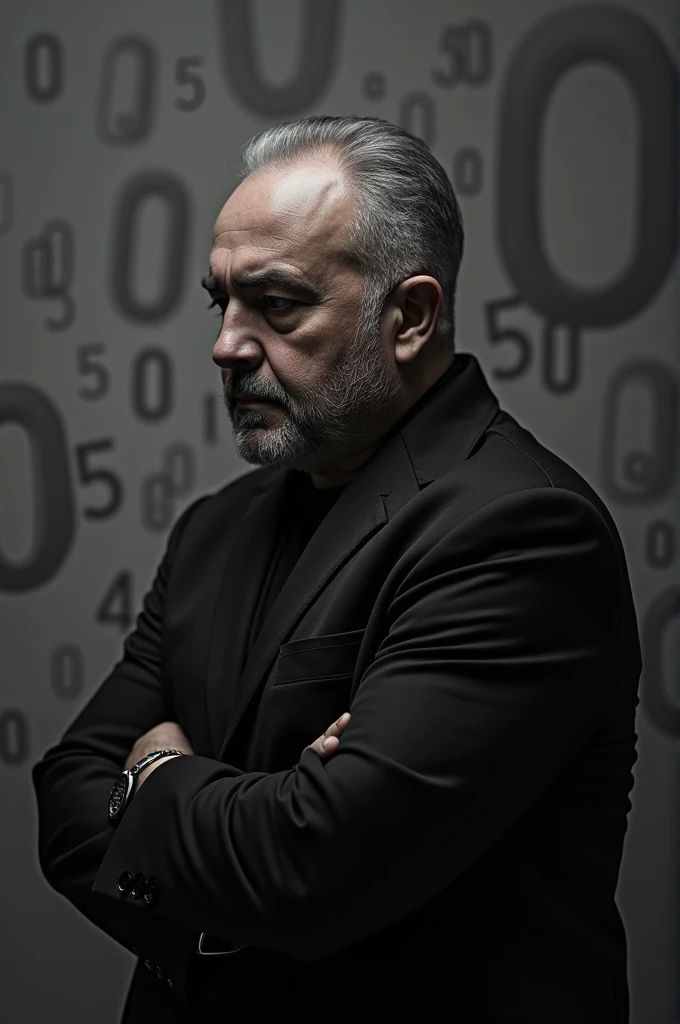 Image with several photos of Guilherme Boulos with the theme 50 shades of grey with the number 50 and the phrase BOULOS PREFEITO