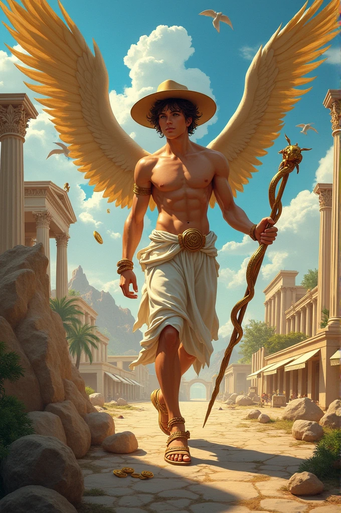 Hermes: The messenger of the gods, the god of trade and theft.