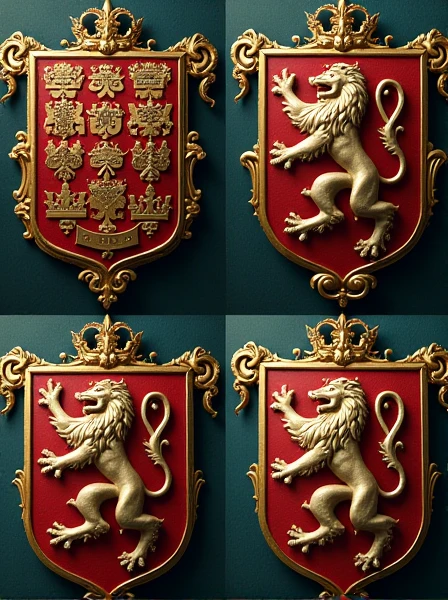 Four images of the Sigil of the duke's family
