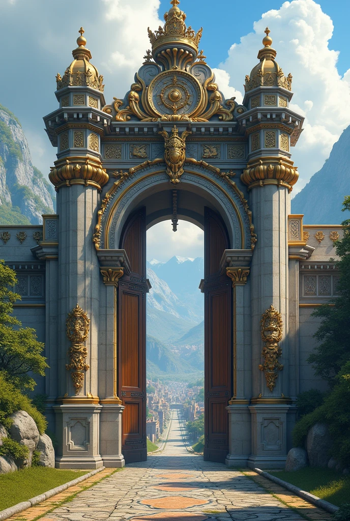 A kingdom with a big gate 