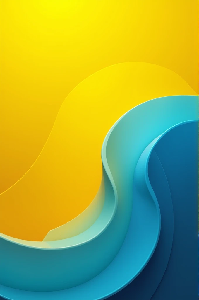 Yellow background with Yellow design and blue gradient