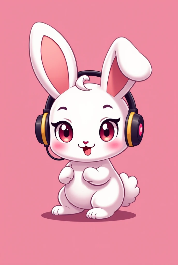 A gaming logo for the name baby targetz that is in anime bunny with the them pink