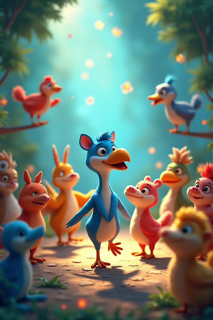 The melody is simple and matches the rhythm of the lyrics, with each animal's appearance synchronized to the beat.