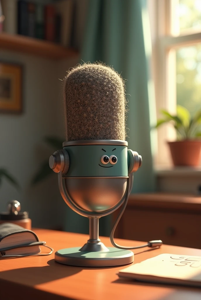 Creating an animated video for a podcast microphone can add a fun, engaging element to your podcast brand. Here's a script and concept for a short animated video featuring a podcast microphone.
---
### **Title: "Meet the Mic"**
**Scene 1: Introduction (5 sec)**
- **Visual:** Close-up of a podcast microphone sitting on a desk.
- **Text on screen:** “Meet your new co-host…”
- **Narration (Voiceover or Subtitles):** “Introducing the one who never misses a word…”
**Scene 2: Mic Comes to Life (10 sec)**
- **Visual:** The microphone wobb