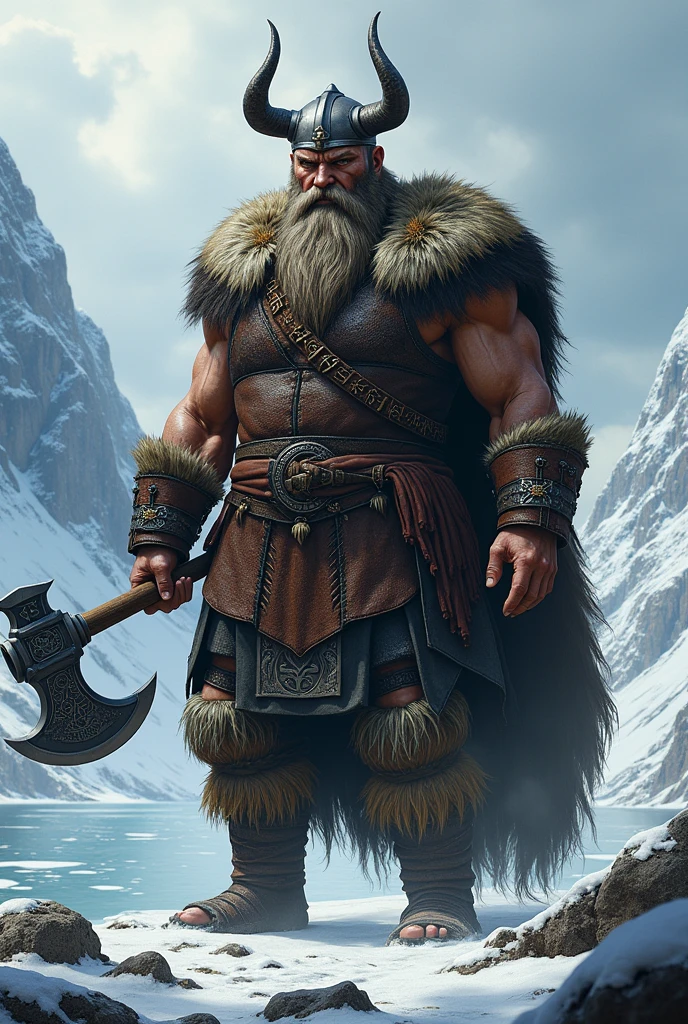 Draw a viking