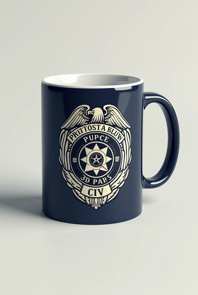 Police symbol for personalizing mugs