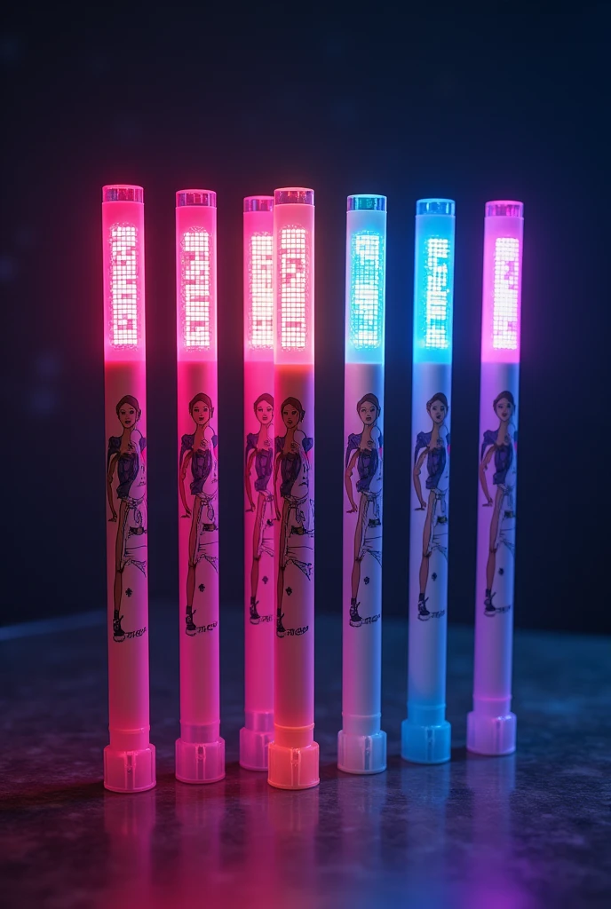 Crie uma lighstick para um grupo de kpop chamado twice