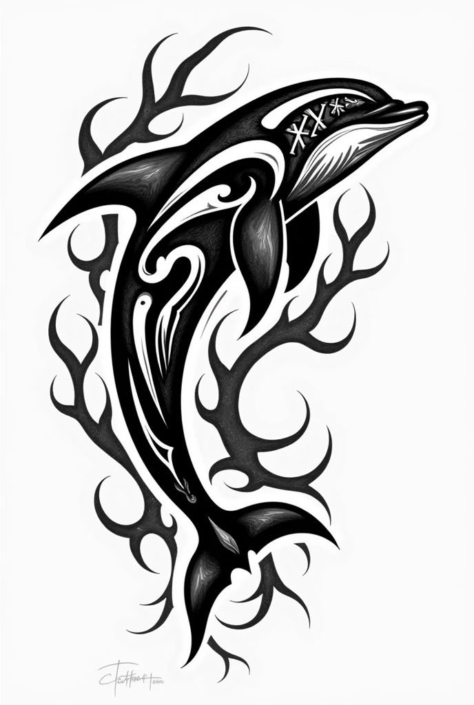 tattoos, trival dolphin