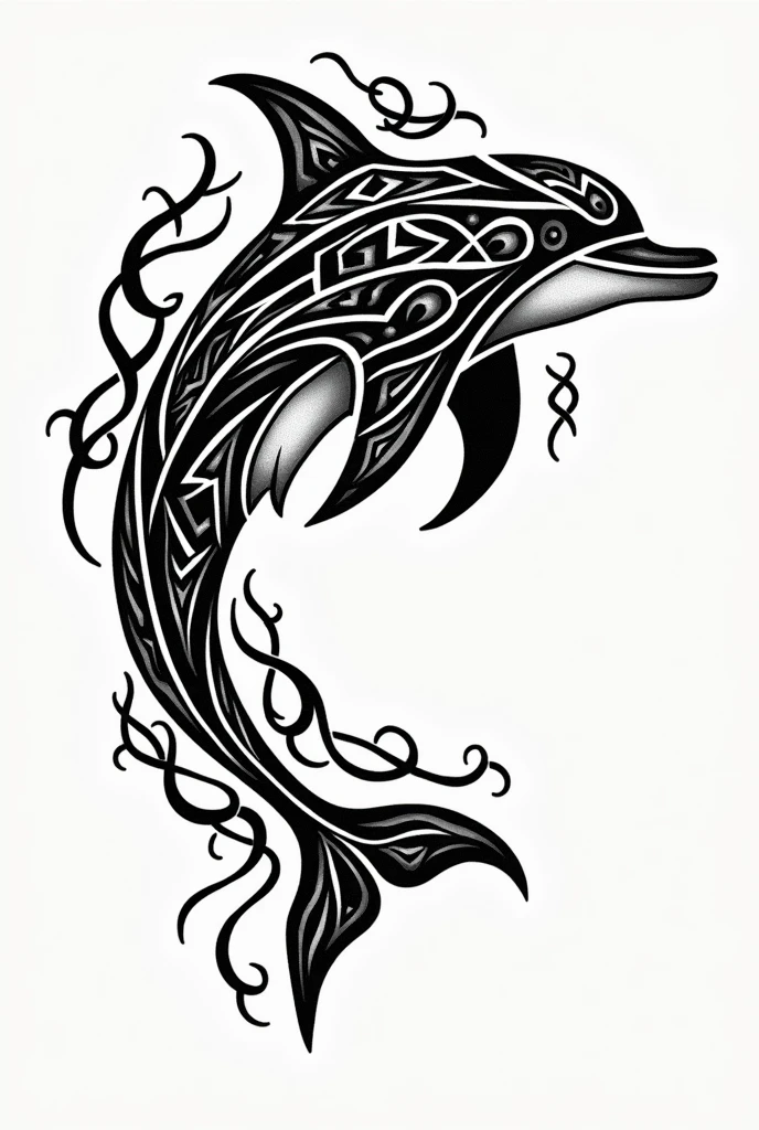 tattoos, trival dolphin