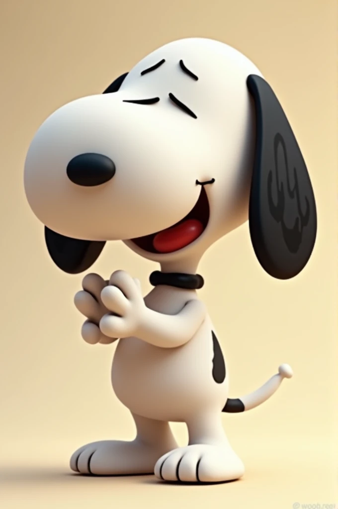 Animated snoopy clapping